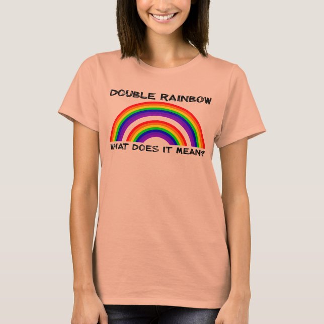 Camisa do Vídeo do Arco-íris Duplo (Frente)