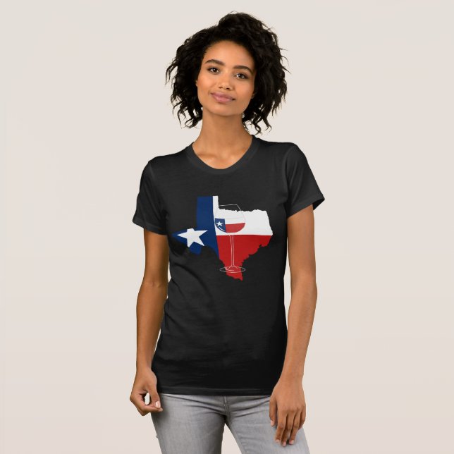 Camisa do vinho de Texas (Frente Completa)