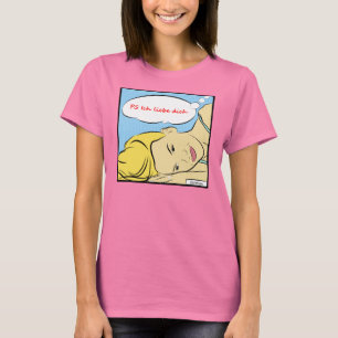 Camisa do vintage T do dich do liebe de P.S Ich