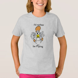 Camisa do vôo dos desenhos animados do pato de