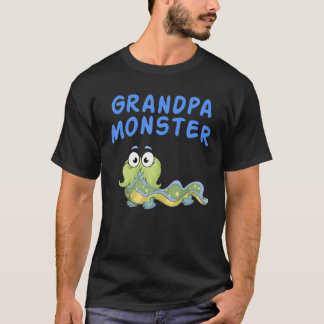 Camisa do Vovô Monstro do Aniversário Monstro da F