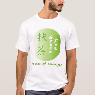Camisa do zen do chá verde