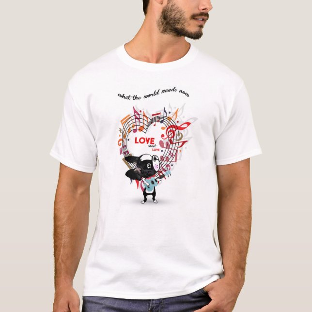 Camisa DOCE de Boston Terrier T do AMOR do AMOR (Frente)