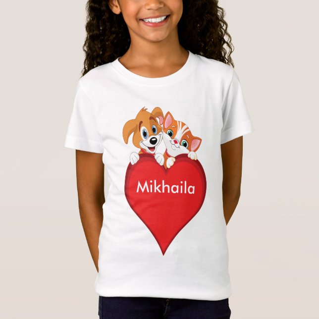 Camisa Doce Gato e Cachorro (Frente)