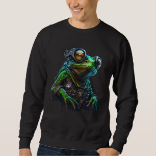 Camisa Doce Hoodie futurista Sapo - Fique quente e
