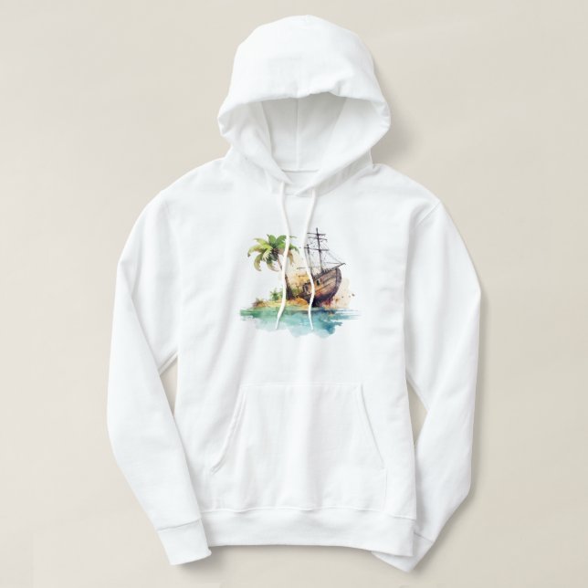 Camisa Doce Hospedada Tropical Island (Frente do Design)