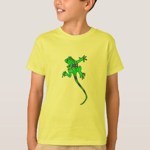 Camisa dos desenhos animados da iguana do ANÚNCIO