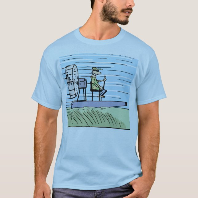 Camisa dos desenhos animados do barco do ar (Frente)