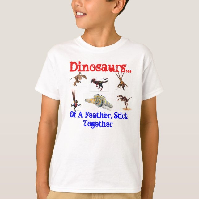 camisa dos dinossauros t (Frente)