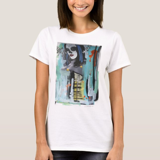 camisa dos grafites das mulheres pelo zimad (Frente)