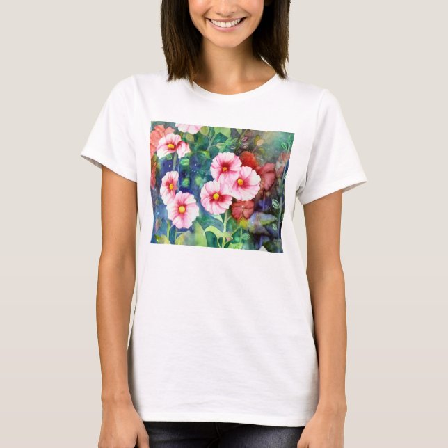 Camisa dos Hollyhocks T (Frente)