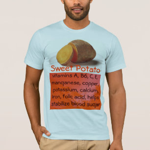 camisa dos homens da batata doce