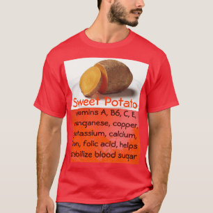 camisa dos homens da batata doce