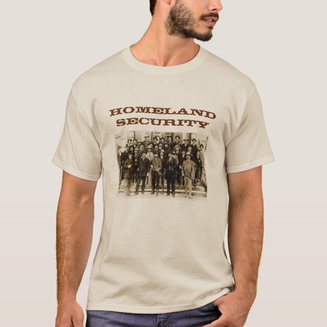 Camisa dos homens da segurança interna (Frente)