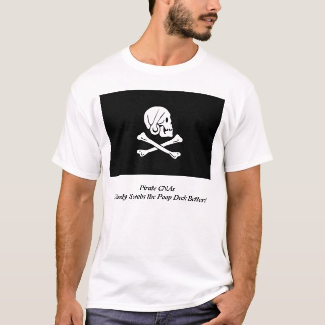 Camisa dos homens de CNAs do pirata (Frente)
