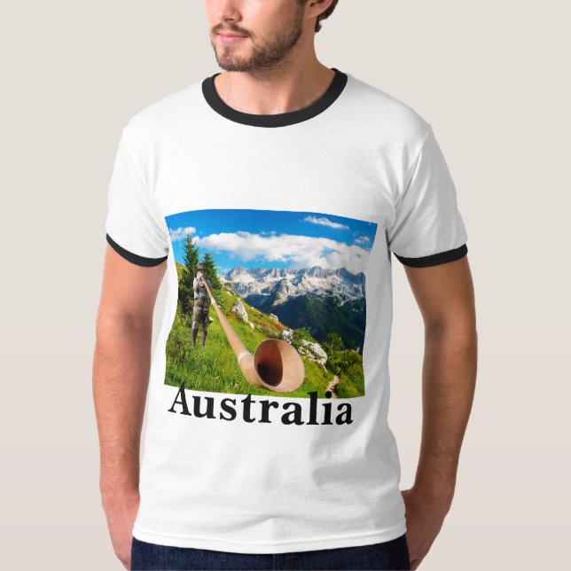 Camisa dos Lederhosen de Austrália (Frente)