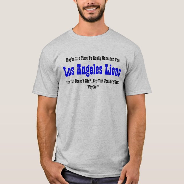 Camisa dos leões de Los Angeles (Frente)