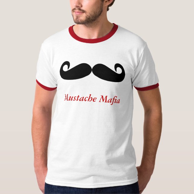 Camisa dos Máfia-Homens do bigode (Frente)