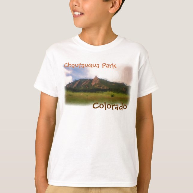 Camisa dos meninos do Parque Chautauqua (Frente)