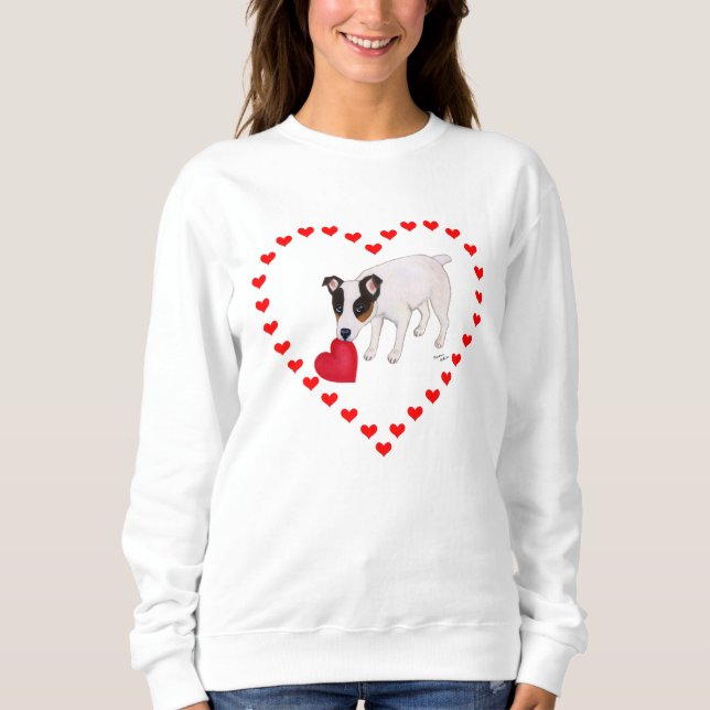 Camisa dos namorados de Jack Russell Terrier (Frente)