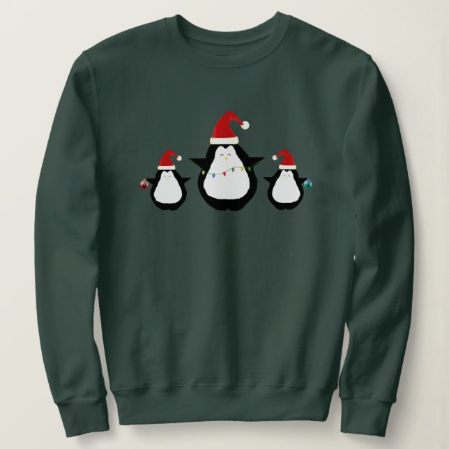 Camisa dos Pinguins de Natal (Frente do Design)
