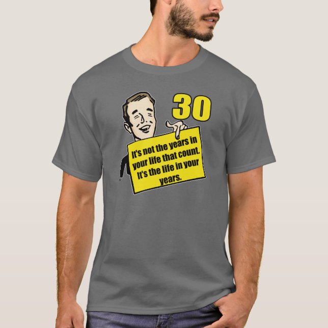 Camisa dos presentes de aniversário de 30 anos T (Frente)
