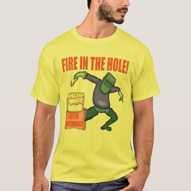 camisa dos presentes de aniversário T do 80 (Frente)