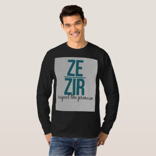 Camisa dos pronomes de Ze Zir