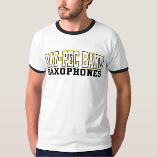 Camisa dos saxofones da banda Raio-CPE