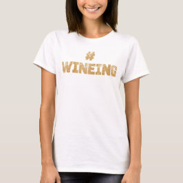 Camisa Dourada de brilho do vinho