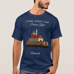 Camisa Duluth South Pierhead Light com letras bran