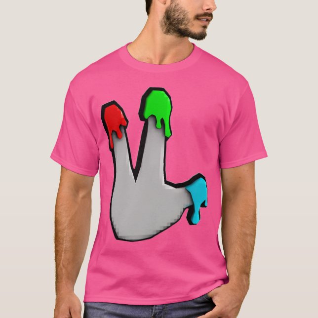 Camisa E Meias De Pintor De Dedos De Gorila (Frente)