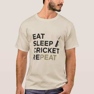 Camisa Eat Sleep Cricket Repeat T20
