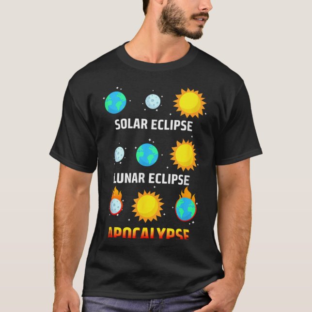 Camisa Eclipse Solar Eclipse Lunar Apocalipse (Frente)