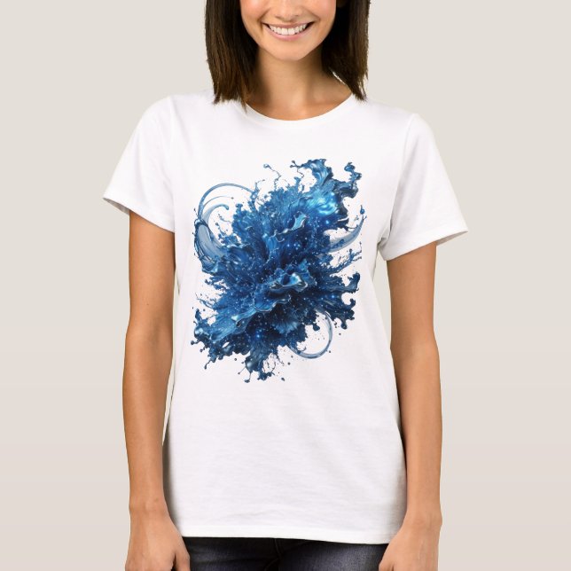 Camisa Edgy Silver WATER FLOW Design (Frente)