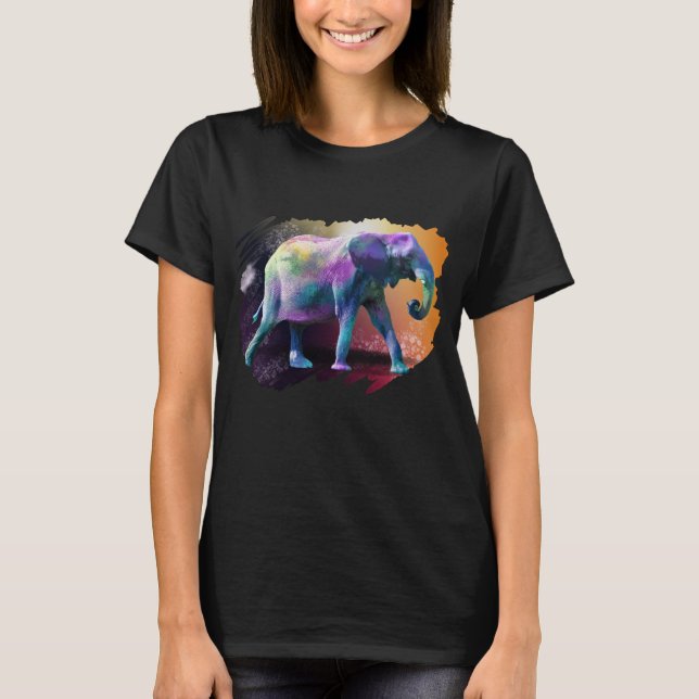 Camisa Elefante Colorida (Frente)