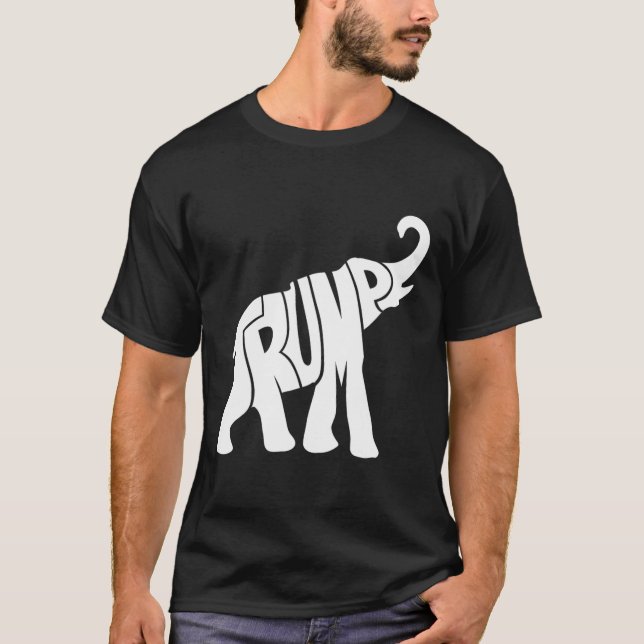 Camisa Elefante Republicana Trump Para Apoiantes (Frente)