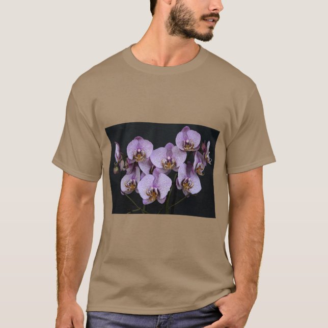 Camisa Elegante Flor de Orquídea (Frente)