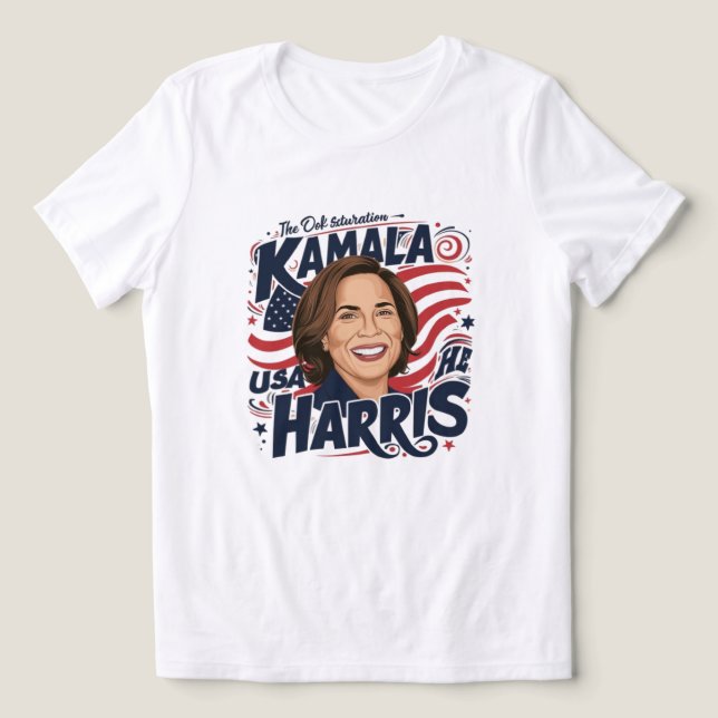 Camisa eleitoral, Kamala Harris (Design frontal)