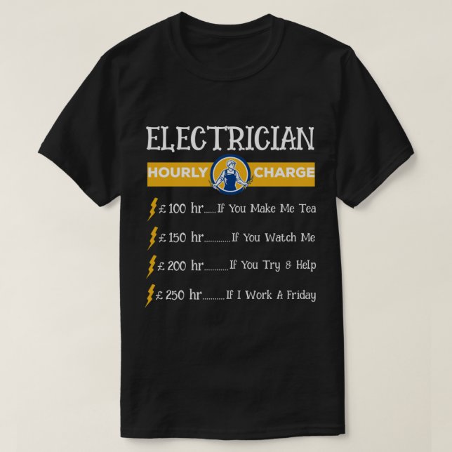 Camisa Eletrônica IBEW Camisa Pai da União M Apose (Frente do Design)