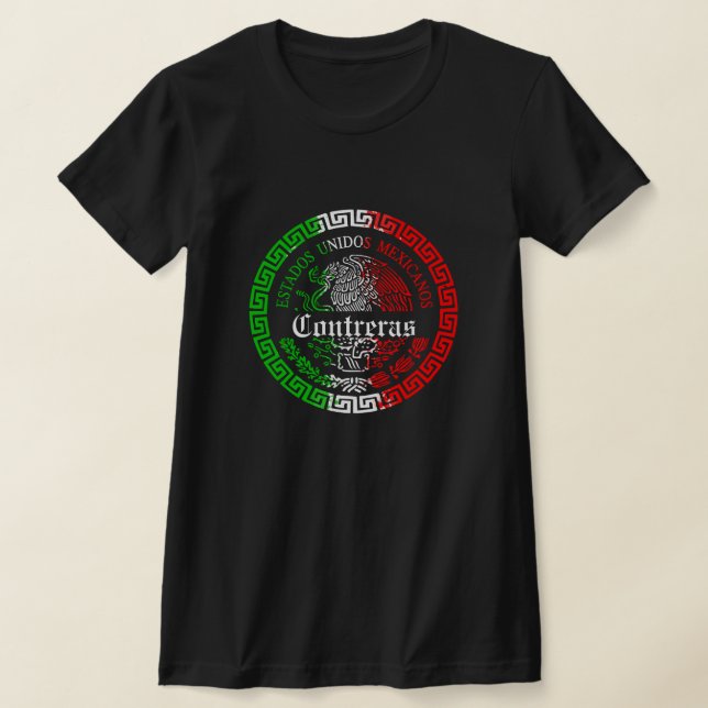 Camisa emblema do Sobrenome Contreras México (Postura )