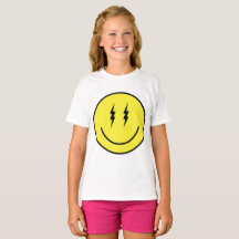 Camisa Emoji Olhos de Raio Amarelo Emoticon