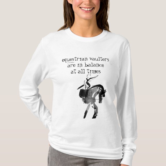 Camisa encapuçado dos Vaulters equestres (Frente)