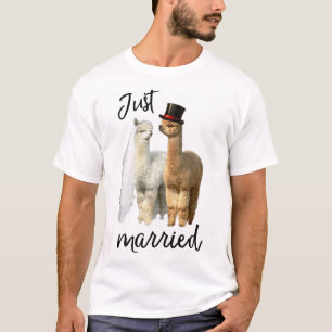 Camisa Engraçada Alpaca Noiva E Casamento De Almoç