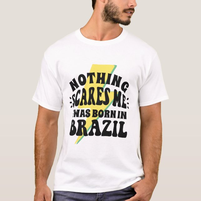 Camisa Engraçada Brasil | Frase brasileira (Frente)