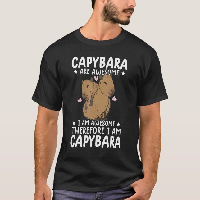 camisa engraçada capybara amante de os animais gir (Frente)
