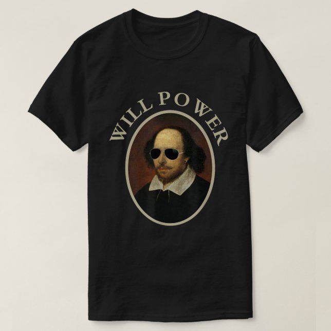 Camisa engraçada com citação de Shakespeare sobre  (Frente do Design)