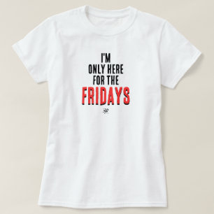 Camisa engraçada com lema de sexta-feira e humor d