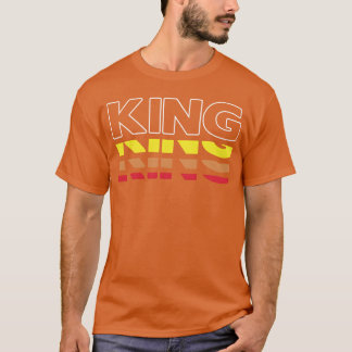 Camisa engraçada com primeiro nome do rei, pôr do
