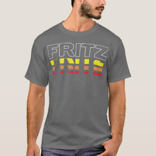 Camisa engraçada com primeiro nome Fritz vintage p